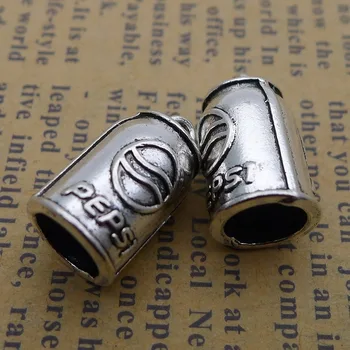 100ks Koks Fľašu Charms 10 mm x 16 mm DIY Šperky Čo Prívesok antique silver farba