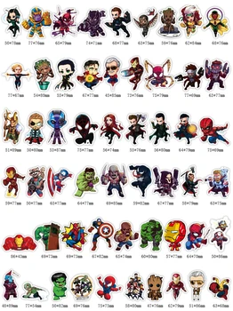 100ks Marvel Avengers Hrdina Nálepky Komiksu, Anime, Mobilný Telefón, Počítač Vody Pohár Batožiny Nepremokavé Graffiti Nálepky