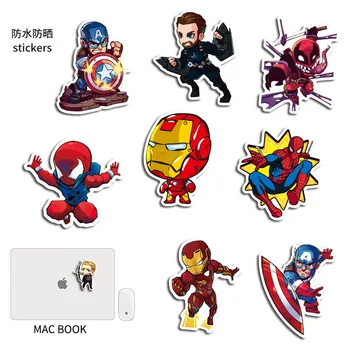 100ks Marvel Avengers Hrdina Nálepky Komiksu, Anime, Mobilný Telefón, Počítač Vody Pohár Batožiny Nepremokavé Graffiti Nálepky