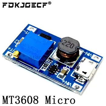 100ks MT3608 Micro DC-DC Krok Converter Booster Modul Napájania Boost Krok-up Doska MAX výstup 28V 2A pre arduino