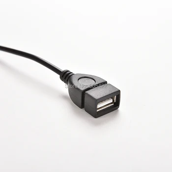 100KS/VEĽA AUX 3,5 mm Audio Konektor Samec Jack Na pripojenie USB 2.0 Žena Converter Kábel, Adaptér, Kábel Auto MP3 Pre Iphone Samsung veľkoobchod
