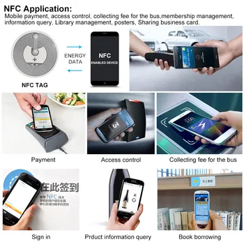 100ks/Veľa NFC Nálepky Ntag216 NFC Tag 13.56 MHz NTAG 216 NFC Tagy Univerzálne Etikety 25 mm Všetky NFC Telefónu k Dispozícii Samolepiace Štítky
