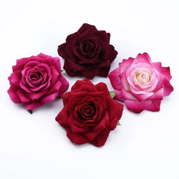 100ks Veľkoobchod simulácia ruže domáce dekorácie doplnky, svadobné dekoratívne kvety hodvábu kvetov pre scrapbooking diy dary