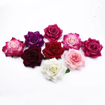 100ks Veľkoobchod simulácia ruže domáce dekorácie doplnky, svadobné dekoratívne kvety hodvábu kvetov pre scrapbooking diy dary