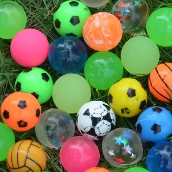 100ks Zábavné Hračky, Lopty Zmiešané Skákacie Loptu Pevné Plávajúce Skákacie Dieťa Pružná Gumová Lopta Pinball Skákacie Zmyslové Hračky