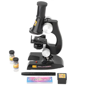 100X - 450X Vzdelávacie Starter Biologický Mikroskop Kit Lab Hračka pre Deti, Študentov, Nový Príchod Vysokej Kvality