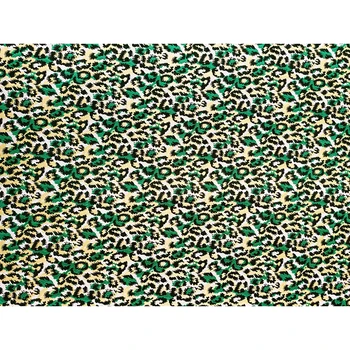 100x160cm Zelená Leopardí Vzor Polyester Brocade, Žakárové Tkaniny pre Ženy Jeseň Zimné Šaty Vetrolam Kabát DIY Šitie