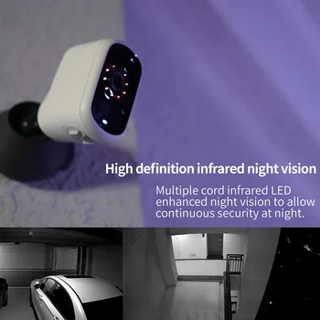 1080P Bezdrôtové Kamery Security WiFi kamera LG nabíjateľná Batéria Super HD Nočné Videnie Video Detekcia Pohybu Alarm free APP