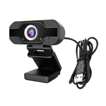 1080P HD Webkamera s Mikrofónom Nastaviteľné Počítač, Fotoaparát 360 Stupňové Otáčanie Kamery pre Výučbu on-Line