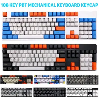 108Pcs/Set PBT Farby Zodpovedajúce Tlačidlo Spp Keycaps pre Cherry MX Mechanické Klávesnice Keycap Klávesnice Farby Zodpovedajúce Príslušenstvo