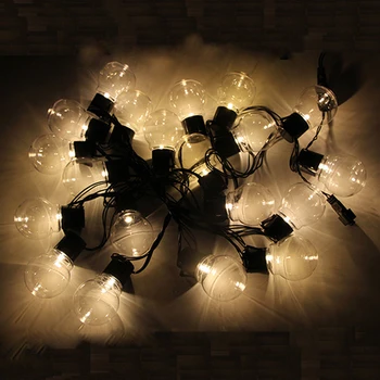 10M 40Led Žiarovky Reťazca Víla Svetlo LED Vianočné Svete Vlkovcový Žiarovka Led Žiarovka String Svetlo Vonkajšie Strany Záhrada Garland.