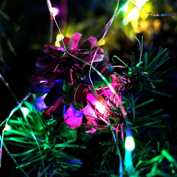 10M LED Reťazec svetlá USB Medený Drôt Rozprávkových Svetiel Vianočné Girlandy Krytý Spálňa Domov Svadobné Nový Rok Vianočný Strom Decor