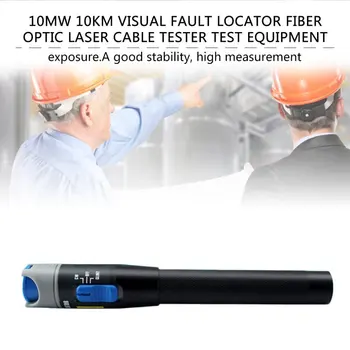 10mW 10KM Vizuálne Poruchy Hľadáčik Optický Laser Kábel Tester s 2,5 mm Konektor Testovacie Zariadenie Optický Kábel Tester