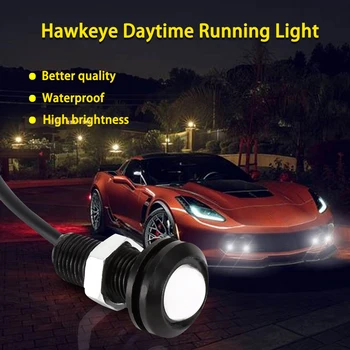 10pcs 18 mm Auto Eagle Eye DRL Led Svetlá pre Denné svietenie LED Zálohy Cúvanie Parkovanie Signál Automobily Lampa pre Vozidla SUV Vozidiel