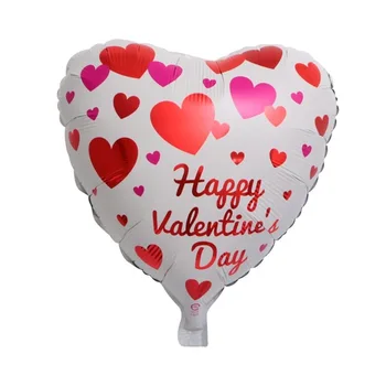 10pcs 18-palcové Happy Valentine Srdce Tvar Hliníkové Fóliové Balóny, Dekorácie Výročie Happy Valentine ' s day Svadobné Party Decor