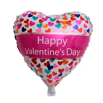 10pcs 18-palcové Happy Valentine Srdce Tvar Hliníkové Fóliové Balóny, Dekorácie Výročie Happy Valentine ' s day Svadobné Party Decor
