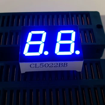 10PCS 2 Bit 0.5 palcový Digitálny Trubice, LED Displej, Modré Svetlo 7 Segment Spoločná Katóda/Anóda