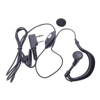 10pcs baofeng Ham rádio 2pin K portu slúchadlo ptt mic headset pre ručné walkie talkie baofeng UV-5R UV-82 BF-888S 2 spôsob rádio