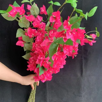 10pcs Hodváb popínavé rastliny Glabra Umelé Falošné Rose Červené popínavé rastliny spectabilis Kvet Pobočiek 35