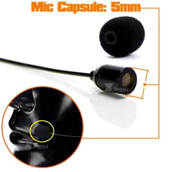 10pcs Mini Lavalier Mikrofón Hubky Filter Akustická Pena Headset Capsula Mic čelné Sklo Kryt Pre Audio Technica BP892 BP896