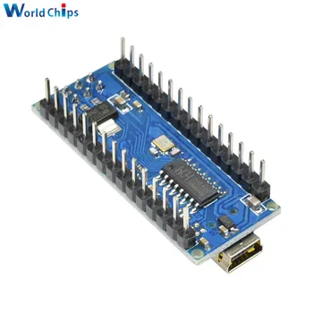10PCS Mini USB CH340 Nano v3.0 3.0 Atmega328P Radič Rada Pre Arduino CH340g MEGA328 5V 16M Ovládač Modul atmega328