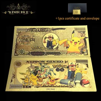10pcs Nové Japonskom Anime Vrecku Monštrá Na 10 000 Jenov Bankoviek Zlato, Bankovky a pre Dopravu Zdarma