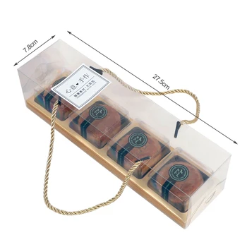10PCs Plastové Mesiac Cake Box Balení Vajce-Žĺtok Ostrý Kontajner Transparentné Pečivo Dekoratívne Doplnky Pečenie Balenie Box Par