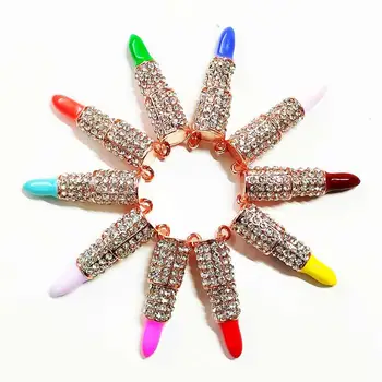 10pcs Rúž zobrazili kľúčové tlačidlá pre ženy DIY šperky L2 príslušenstvo