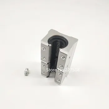 10pcs SBR16LUU 16 mm hliníkový blok 16 mm Lineárny pohyb guľkové ložisko klzné blok zápas použitie SBR16 16 mm lineárny vodiacej koľajnice