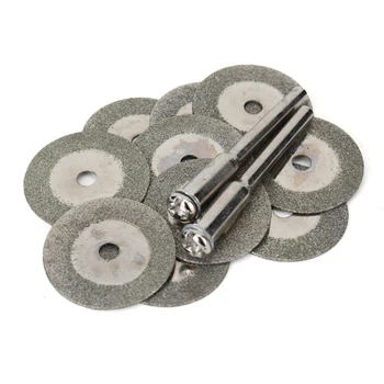 10Pcs/Set 20 mm Diamant Brúsenie Rezanie Koleso Disk Brúska pílových odrezať Brúsne Disky Rotačné Nástroje pre Dremel NOVÉ