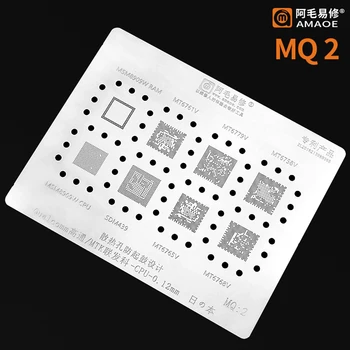 10pcs/set Amaoe BGA Reballing Vzorkovníka držiak pre MTK Qualcomm PROCESOR Série Xiao Huawei MU1 MU2 MU3 MQ1 MQ 2 QU1 QU2 QU3 QU4 QU5