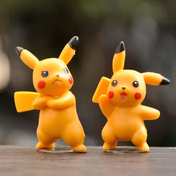 10pcs/set Mini Pokémon Pikachu Údaje Akciu, Hračky pre Deti, Darčeky Japonskom Anime Bábiky