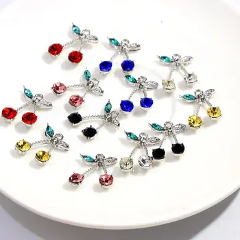 10Pcs/set Multicolor Cherry Krištáľové Šperky, Doplnky, Módne Lesklé Kamienky, Šperky pre Výrobu DIY Náušnice, Náhrdelníky