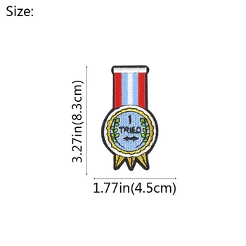 10PCS SNAŽIL Odznak Medaila Prúžok Výšivky Patch pre Oblečenie Škvrny Bunda Žehlička na Prenos Vojenské Patch Nášivka Pre Odevy