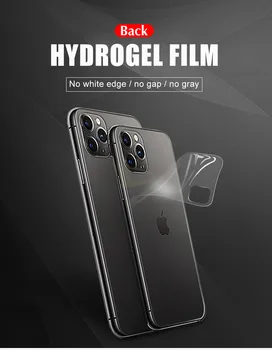 10pcs Späť Ochranné Hydrogel Film Kryt Pre IPhone 12 11 Pro 6 6 8 7 Plus XR X XS Max Full Screen Protector Mäkké Film