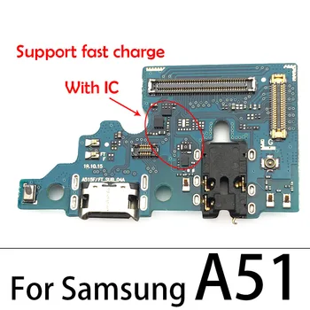 10pcs , USB Nabíjanie Port Dock Konektor Nabíjania Pre Samsung Galaxy A10 A20 A30 A40 A50 A70 A10S A20S A30S A50S A31 A41 A51 A71