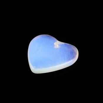 10pcs/veľa 19 mm sklo lampwork srdce tvar plochý kameň opál korálky s otvorom pre DIY náhrdelník náramok šperky robiť