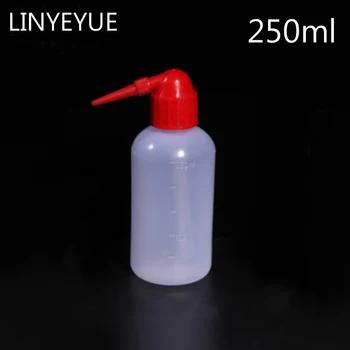 10pcs/veľa 250 ml číreho Plastu Ranu Umývanie fľaša s červeným spp,Tetovanie Umyte Squeezy Laboratórne Meranie Fľašu