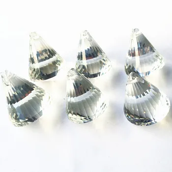 10PCS/veľa,doprava Zdarma 30mm Jasné, crystal tvárou Diamond gule na luster časti,suncatcher lampa prism, prívesky, dekorácie
