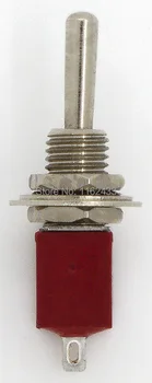 10pcs/veľa MTS-113 perforované priemer 6 mm, 1 samostatne zámok 1 reset 3 pin ON - OFF - (NA) SPDT, 3 polohy prepínača