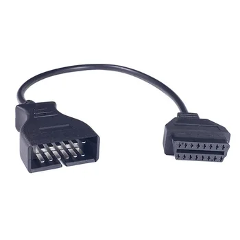 10pcs/veľa OBD2 Kábel G---M 12 PIN Diagnostický Konektor Kábla 12pin Adaptér na 16Pin OBD2 Konektor 12 Pin