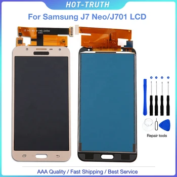 10Pcs/Veľa Pre Dopravu Zdarma Dotykový Displej Pre Samsung Galaxy J7 Neo J7 NXT 2017 LCD J701F J701M J701/DS J7 Core LCD Displej TFT
