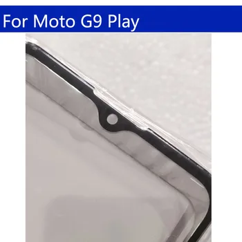 10Pcs\veľa Pre Motorola Moto G9 Hrať LCD Predné Dotykové Obrazovky Vonkajšieho Skla Objektívu Náhradné