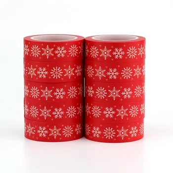 10PCS/veľa Roztomilý Kawaii Snowflake Vianočné Washi Pásky pre Plánovač Scrapbooking Nálepky Maskovacie Pásky Školské potreby kancelárske potreby