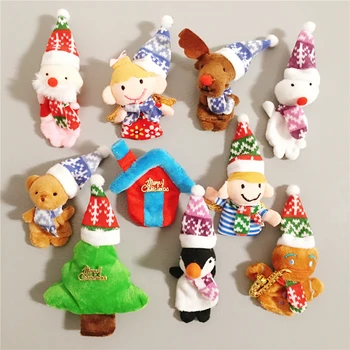 10pcs Vianočné Dekorácie pre Domov Roztomilý Chladnička Magnety Zvieratá Nálepky Plyšové Magnety na Chladničku Hračky pre Deti