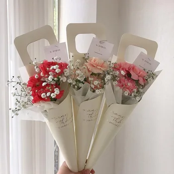 10pieces Nový Kvet Balenie Vrecia Jeden Rose Tašky na Kvety, Baliaci Papier, Valentín Ruže Taška