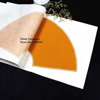10sheets/veľa,34 cm*69cm,Čínsky, Ryža Ventilátor Papier Pre Kaligrafické Písanie Jing Xian Papier Xuan Štúdia Dodávky