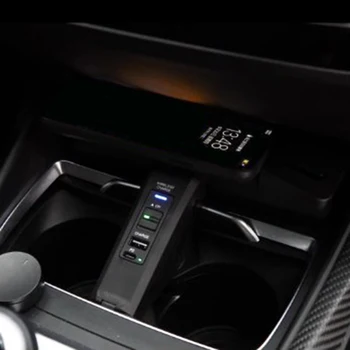 10W auto QI bezdrôtová nabíjačka pre BMW 1 2 Séria F20 F21 F22 F23 M2 F87 2016-2020 mobilný telefón, nabíjačku mobilného telefónu držiteľa