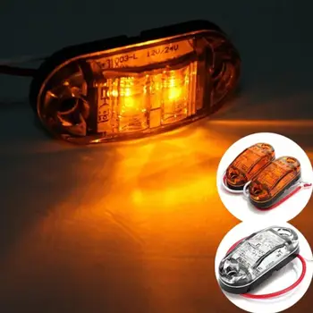 10x Tvorivé 10Pcs LED Oranžové Bočné Obrysové Svetlo Lampy Auto, ťahač s Návesom Biela Žltá Signál Auto Svetlá, Led Osvetlenie Vozidla Accessorie