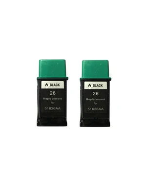 10x čierne atramentové kazety kompatibilné pre hp26 51626A DeskJet 200/320/340/400/500C/505K/540 tlačiareň